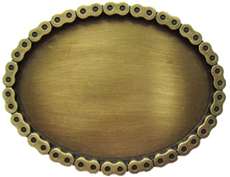 Urban Backwoods Link Blank Antique Brass Gürtelschnalle für Wechselgürtel Buckle
