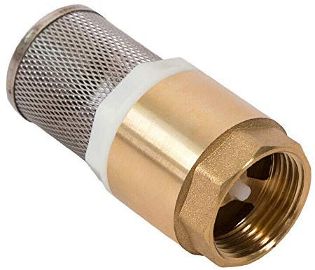 power tool HA2278B Messing-Rückschlagventil, 2,5 cm Federrückschlagventil, Rückschlagpumpe, Einlassfilter, Fußventil (1 Stück)