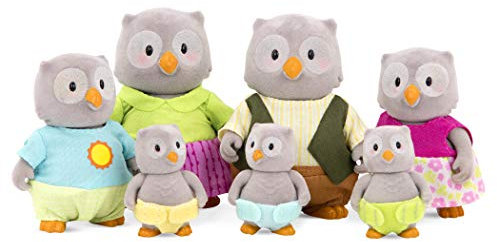 Li'l Woodzeez - Die McHoot Eulen - Tierfiguren - Eule Spielzeug - Sammelfiguren - Familie Eule - 3 Jahre +