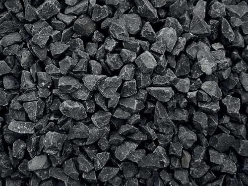 Granulato sassi colorati Nero Ebano 8-16 mm decorazione giardino pietre colorate sacco da 10kg Vivaio di Castelletto