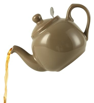 London Pottery bondgård tekanna med infusioner, keramik, toffee begränsad färg, 2 koppar (600 ml)