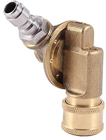 Povhhee Raccord rotatif pour buse de nettoyeur , embout de nettoyage pour gouttière, 240 degrés, 4500, raccord 1/4 7 angles de nettoyage