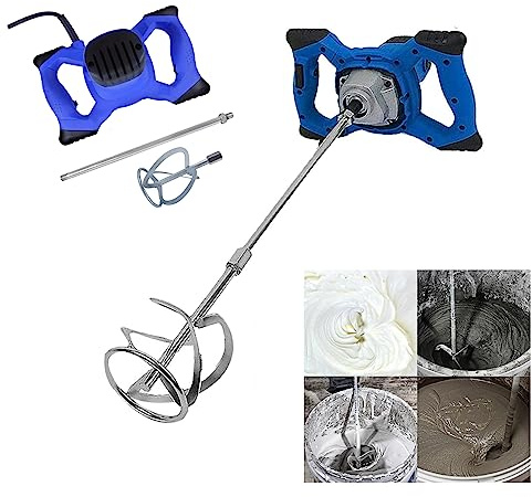 Farb- / Mörtelrührer 2600W Rührwerk, 0-1700 U/min Drehzahl, M14 Rühreraufn, 6-stufige stufenlose Geschwindigkeitsregelung, Aluminium-Getriebegehäuse, Inklusive Rührstab