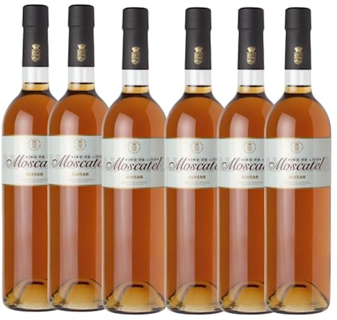 Moscatel Alvear - Moscatel - Disfruta de la Dulzura Única - Disfrutarlo en el Momento de Sobremesa, Acompañando Conversaciones Relajadas y Risas - Pack 6 Botellas 750ml