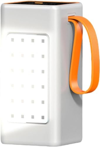 Power Bank 50000 Mah Stor kapacitet 66W Supersnabb laddning Bärbar utomhusmobil Power Bank, Vit, 90000mAh