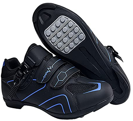 Chaussures de vélo pour homme et femme - Chaussures de course de vélo de montagne - Compatibles avec Look SPD SPD-SL Delta Lock Pedal - Chaussures de vélo de montagne compatibles avec les chaussures