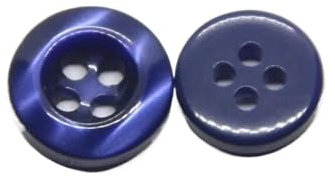 9/10/11mm klassische transparente Hemdknöpfe aus Kunstharz, handgefertigte Diy-Knöpfe, Blau, 11mm 30pcs