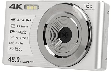 Digitalkamera, 48 MP 2,4 Tum 1080P 8X Zoom Selfie Anti Shake Portable Camera, med Handsladd, för Tonåringar Studenter Pojkar Flickor Seniorer