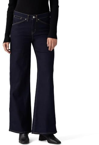 Levi's Jeans da Donna 318 Modellanti a Gamba Larga, Cielo più Scuro, 28 W/30 L