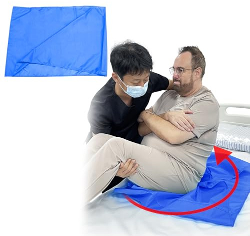 Transfer Slide Sheet in-Bed Transfer and Repositioning Easy Apply and Use (Blue-Tubular 28 * 39 Inches)