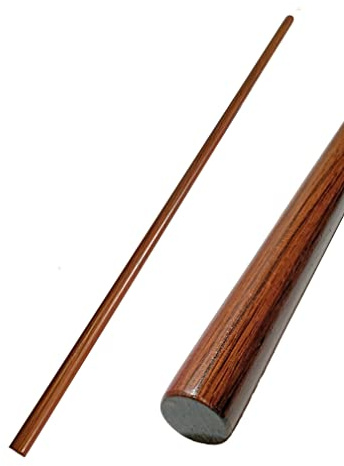 TEKKA BUDO Hanbo Roteiche Trainings-Stock - 100 cm gerade Form - Aikido Kobudo Kampfsport Kurzstab Holz
