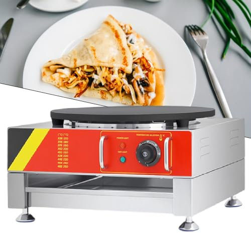 Plancha EléCtrica Para Hacer Crepes, 1650 W, 3000 W, Para Uso Comercial, Para Hacer Crepes, De 16 Pulgadas, Antiadherente, Para Hacer Panqueques Y Cereales,110V