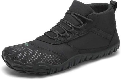 SAGUARO Scarpe Barefoot Uomo Donna Scarpe Minimaliste Leggere Scarpette a Piedi Nudi Antiscivolo Scarpe Dita per Trail Running, Terra III, Nero 39EU