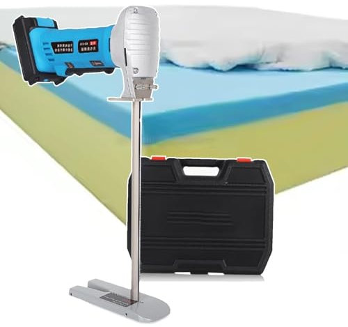 OLSKFUH Seghetto Alternativo Senza Fili, Sega Elettrica Portatile, Taglierina per Pannelli in Schiuma con Guida Assistita, Motore Brushless, Taglio Pulito E Regolare, 300 W, Un C,One Color-6
