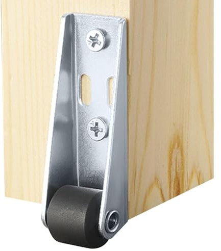 Long Bracket Directional Wheel - Smooth Moving Fixed Castors | Fixed Bracket Wheels | Gate Castor Wheel, Heavy Duty Spring Loaded Swivel Castor for Wooden Gate, Fence, Suitable for Furniture Typ