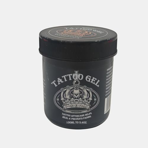 100ml Crema per Tatuaggi, Tattoo Burro Professionale, Crema Tattoo, Tatuaggio Guarigione, Preserva la Bellezza del Tatuaggio, Butter Idratante per Tatuaggi Vecchi e Nuovi,Grigio