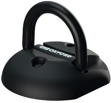 Oxford Compact Motorcycle Ground & Wall Anchor, Sold Secure GOLD & ART 4 Star Rated | Fits Chains Up to 16mm