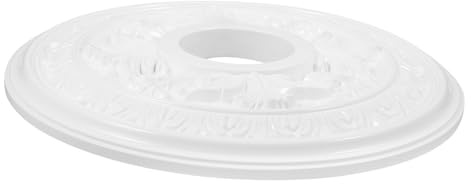 Cabilock de Techo Ornamental de Vintage para Lámpara Colgante Base de Techo Decorativa Instalación y para Hogar y Oficina Color Blanco