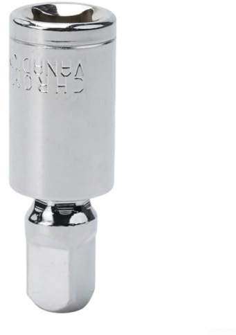 Zilimontt Adaptador de enchufe de junta giratoria, herramienta de articulación giratoria de 360°, barra de extensión de ángulo de trinquete de acero al cromo vanadio compatible con llave de 1/4 3/8 1
