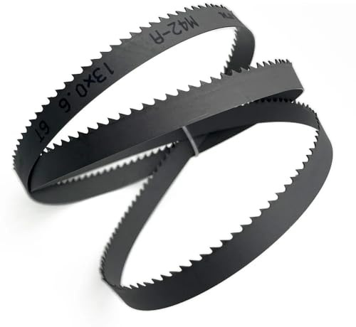 Lames de scie à ruban bimétalliques M42, pas variés (1140mm, 1640mm x 13mm 0,6mm), for couper le métal et bois dur(14Tpi,Length 1570mm)