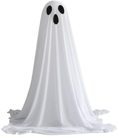 Ghost Decor | Kit Decoración Patio Fantasmas Luminosos | Decoraciones Gigantes De Halloween para Exterior Interior Suministros Fiesta Jardín Césped Pasillo