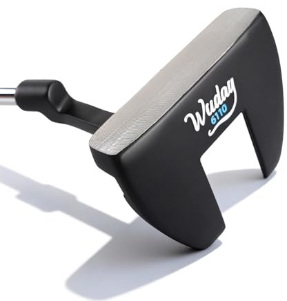 Wuday Golf Mallet Putter for Men & Women, Left Handed Putters with Aim Line, with High MOI Performance Balance, CNC Milled Face | Low Center of Gravity for Enabling Smooth and Precise Putting Action