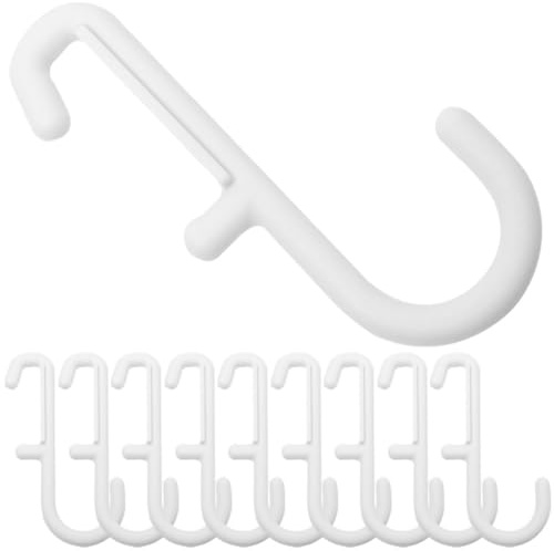 Toyvian Crochets pour panneau perforé 10 pièces blanc plastique pour suspendre clés et petits outils en cuisine et chambre