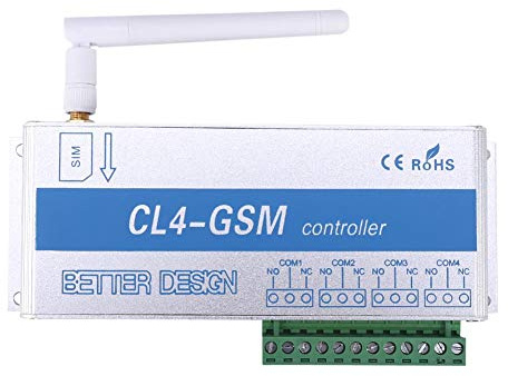 Fdit Smart Switch Wireless gsm SMS Smart Home Security System Switch 4 canali gsm Wireless Cellulare Telecomando Supporto Interruttore 850 900 1800 1900MHz(UE-Plug)