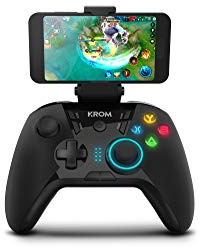 KROM Gaming - Gamepad wireless, progettato per le corse, leve posteriori configurabili, ingresso D-PAD o X/Y AXYS, compatibile con PC, switch, Android e IOS