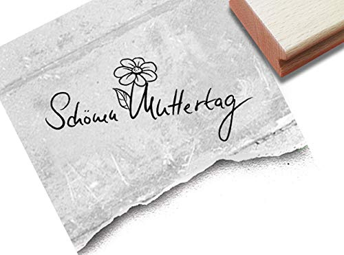 Stempel Schönen Muttertag - Textstempel für Mama Familie Glückwünsche Karten Geschenkanhänger Basteln Muttertagsgeschenk Tischdeko - zAcheR-fineT