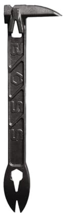 Boss Hammer Boss Paw Steel Nail Puller - Multifunctional 9 Pry Bar for Professional Carpenters - Cats Paw Nail Puller Works on Multiple Angles - Made in USA