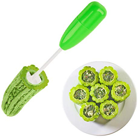 Wudaizhi 4pcs/set Different Vegetable Spiral Cutter Spiralizer Meat Filling Tool Plastic Eggplant Cutter Kitchen Tool