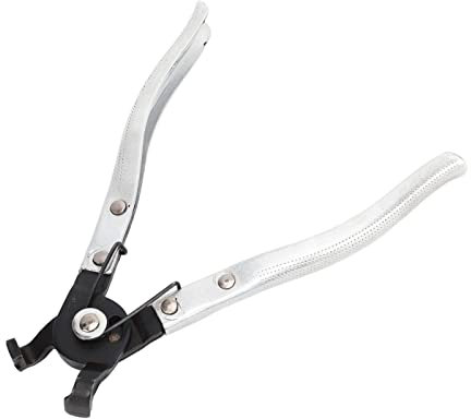 Pinza per Fascette Piatte, Pinza per Fascette Stringitubo Manico Ergonomico Rivestito in Plastica Pinza per Tubi del Carburante Metallo Generale per la Rimozione e L'installazione