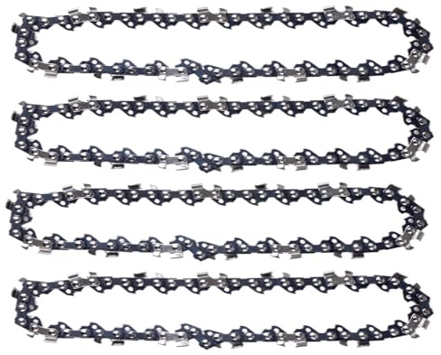 4 Stück Sägeketten, 6-Zoll- Mini Kettensäge Mit Zwei 24V Akkus Und Sicherheitsschloss, Fieberschutz, Schnellladegerät Akku Handkettensäge Für Bäume (6 Zoll Sägeketten * 4 Stück)
