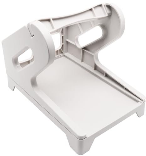 SWZHAI Etikettenhalter Thermo Etikettenhalter für Rollen und Fanfold Etiketten Versandetiketten (Weiß)