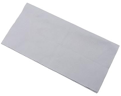Operitacx 2Pcs Chiffon de Nettoyage en Microfibre 30X30Cm pour Bijoux et Argenterie Élimine Rayures et Ternissement Réutilisable Couleur Aléatoire