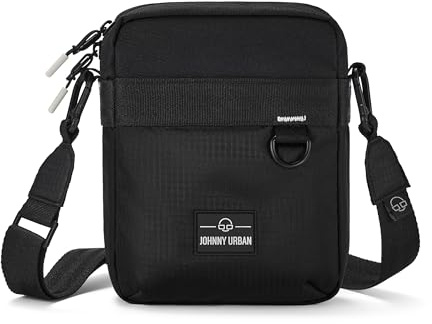 Johnny Urban Umhängetasche Herren & Damen Schwarz - Jayden - Kleine Crossbody Bag für Festival Freizeit Reisen - Stylische Sling Tasche - Sportliche Handytasche - Wasserabweisend