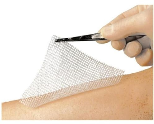 Dentalseven 10 GARZE GRASSE ALLA PARAFFINA MAXI cm 10x10 cm STERILI