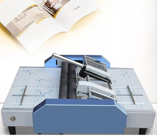 Grapadora de libros de papel eléctrica, máquina de encuadernación automática con grapado plano, máquina de carpetas con puntos for páginas en color de carpetas de tarjetas