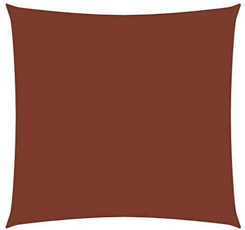 AJSEOYBS Parasole,Ombrelloni da spiaggia,mbrellone da giardino，Vela Parasole in Tela Oxford Quadrata 3x3 m Terracotta Per balconi, giardini, terrazze, relax all'aria aperta