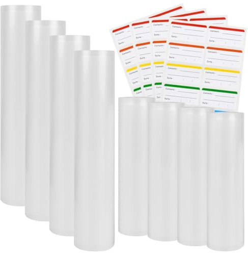 8 Rouleau Sous Vide Alimentaire 28/20 x 300cm Sac Sous vide Alimentaire,sachet sous vide alimentaire,Film Sous Vide Alimentaire sans BPA,Sac Machine sous Vide Alimentaire