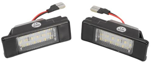 GNXFixt 2x Luce targa a LED 265108990A per I-n-finiti Q50 Ni-ssan Q-ashqai J11 P-rimera P12 P-athfinder R51 X-Trail T31 Ju-ke F15 M-icra V-ersa N-avara Set di 2 luci targa