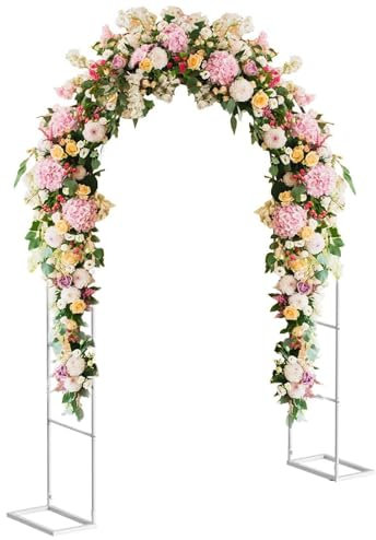 Gartentorbogen robuste Gartenlauben aus Metall für Rosen Kletterpflanzen Stützbögen für Hochzeitsbögen Pergola Spalier Weinreben Stützbögen
