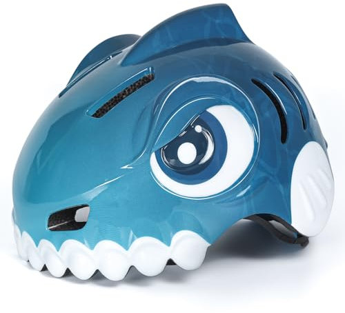 FUNWICT Fahrradhelm Kinder 3D Niedliches Cartoon Kinderhelm für 3-4-8 Jahre Radfahren Skateboard Einstellbare Größe 50-54cm Kinder Fahrradhelm für Jungen Mädchen (Blau, S: 50-54cm)