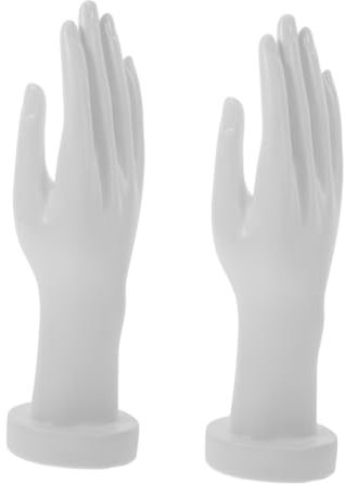BATHVEVE 2stücke Handmodell Für Schmuckdisplay Lebensnahe Mannequin-hände Zur Präsentation Von Ringen Armbändern Und Schmuck Für Einzelhandel Und Zuhause Inklusive Standfuß