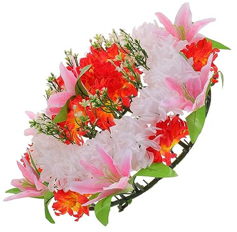 GOOHOCHY Funebre Artificiale Per Cimitero e Gigli Decorazione Per Cerimonie Commemorazione e Attività Realistico e Duraturo