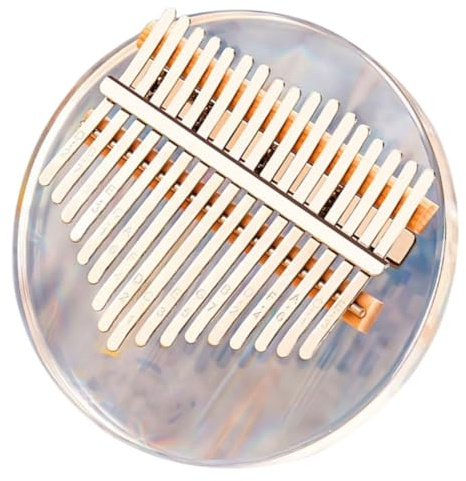 BESPORTBLE Mini-kalimba aus Acryl Kleine Fingerklavier für Anfänger Daumenklavier Musikinstrument mit Metalltasten Musikinstrument für Auftritte und Freizeitaktivitäten