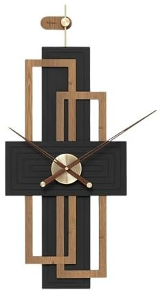Silenzioso Orologio da Muro 40 * 94cm Grande Orologio da Parete Moderno Sfondo Decorazione da Parete for Ufficio, Soggiorno, Cucina, Scuola Orologio da parete(Nero)