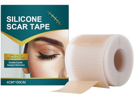 Silicone Narbenpflaster,4 x 150cm Silikone Scar Tape,Silikonpflaster Für Narben,Silicone-Scar-Tape,Sichtbare Narbenpflege Geeignet für Narben Nach Operationen Verbrennungen