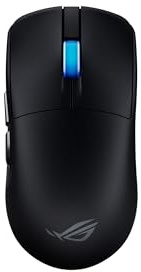 ASUS ROG Harpe II Ace trådlös spelmus, 48 g, symmetrisk, AimPoint Pro 42K optisk sensor, optiska brytare, 8K sond, 5 programmerbara knappar, designad för FPS-spel, svart